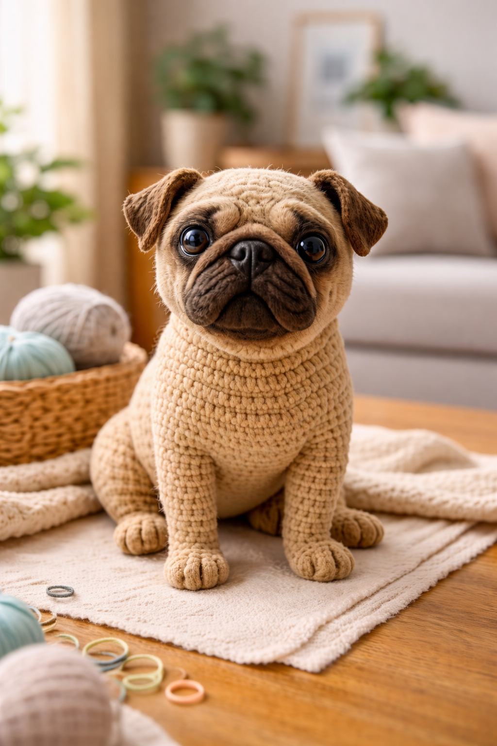 Crochet Pug Puppy - DIY Kit