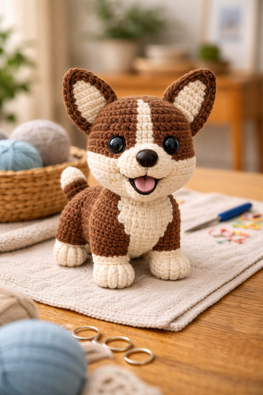 Crochet Corgi Puppy - DIY Kit