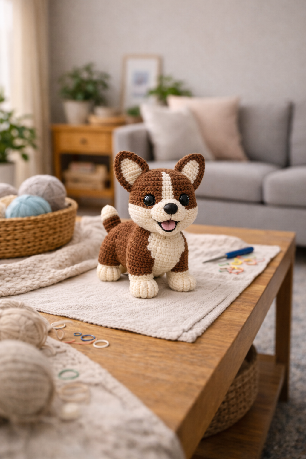 Crochet Corgi Puppy - DIY Kit
