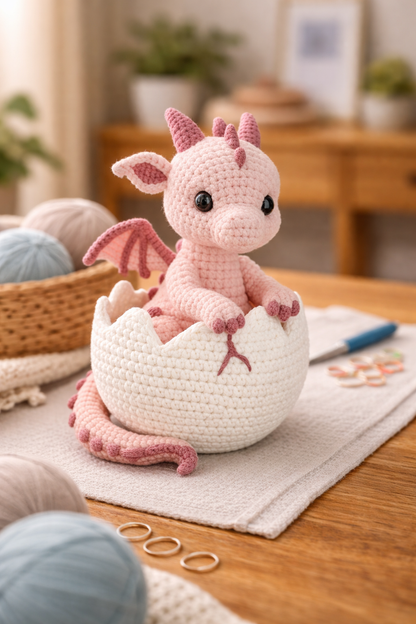 Crochet Baby Dragon - DIY Kit