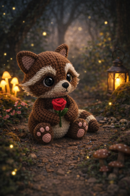 Crochet Raccoon - DIY Kit