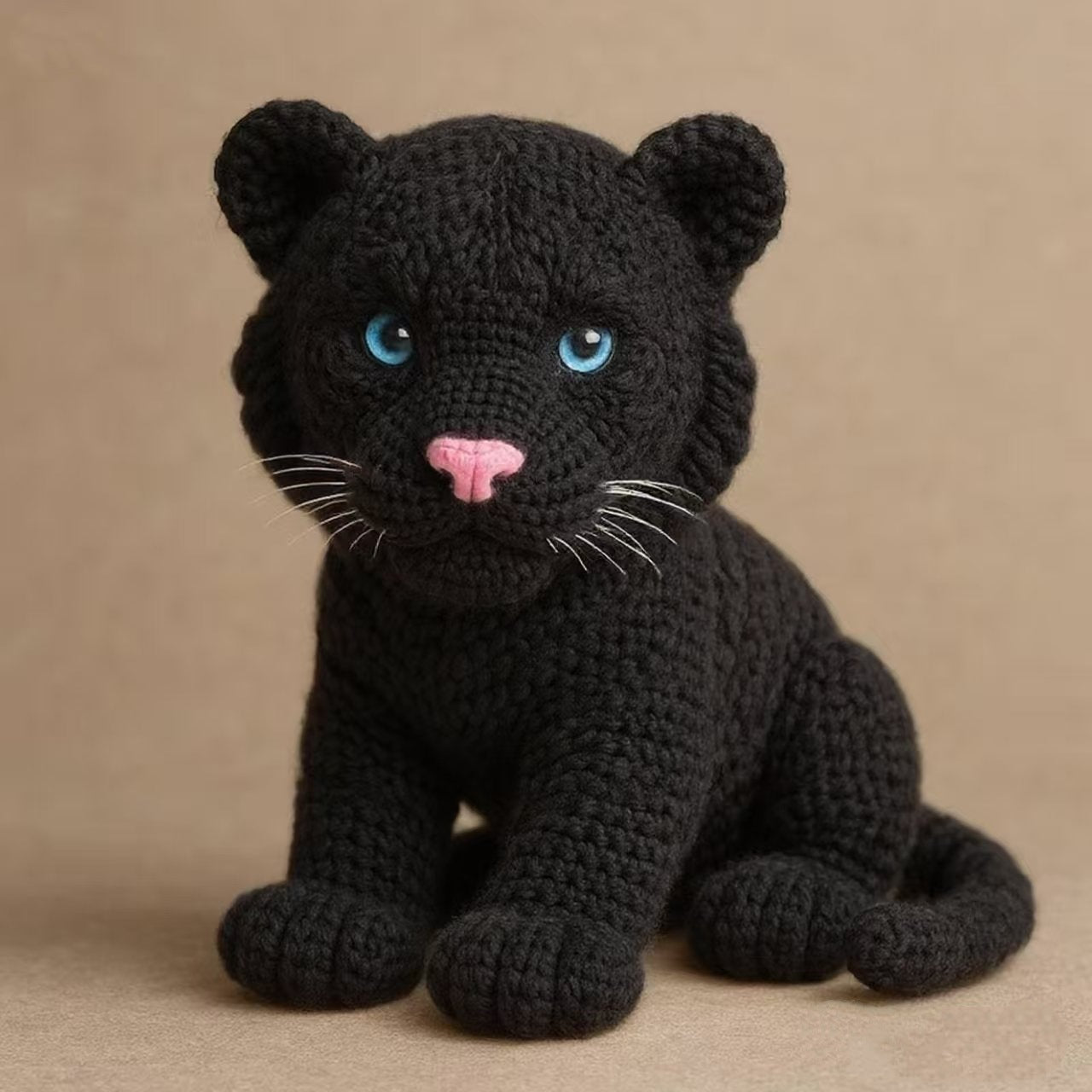 Crochet White Tiger Cub - DIY Kit