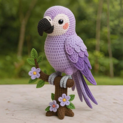 Crochet Rainbow Parrot - DIY Kit