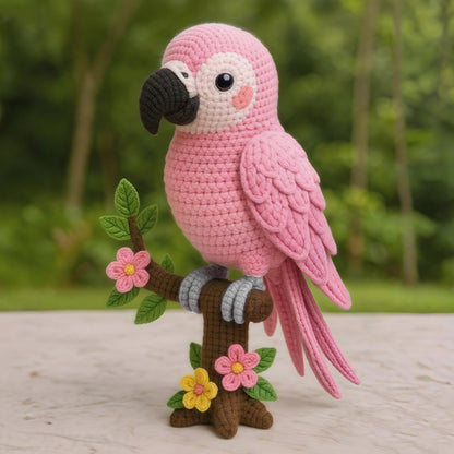 Crochet Rainbow Parrot - DIY Kit