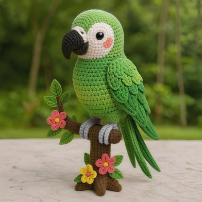 Crochet Rainbow Parrot - DIY Kit