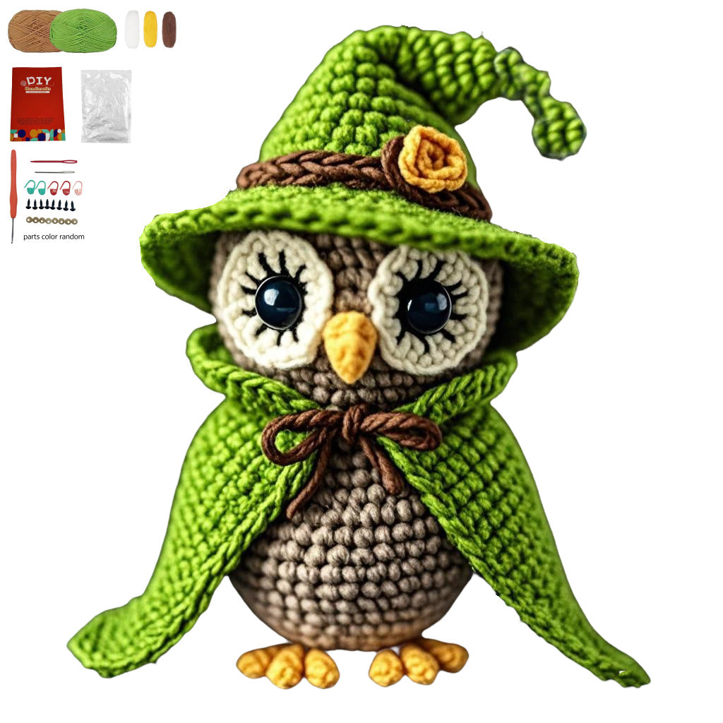Crochet Wizard Owl - DIY Kit