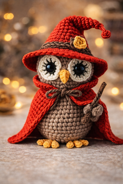 Crochet Wizard Owl - DIY Kit